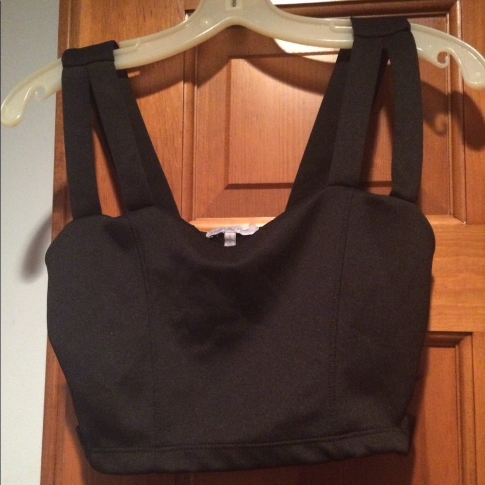 Black Charlotte Russe crop top